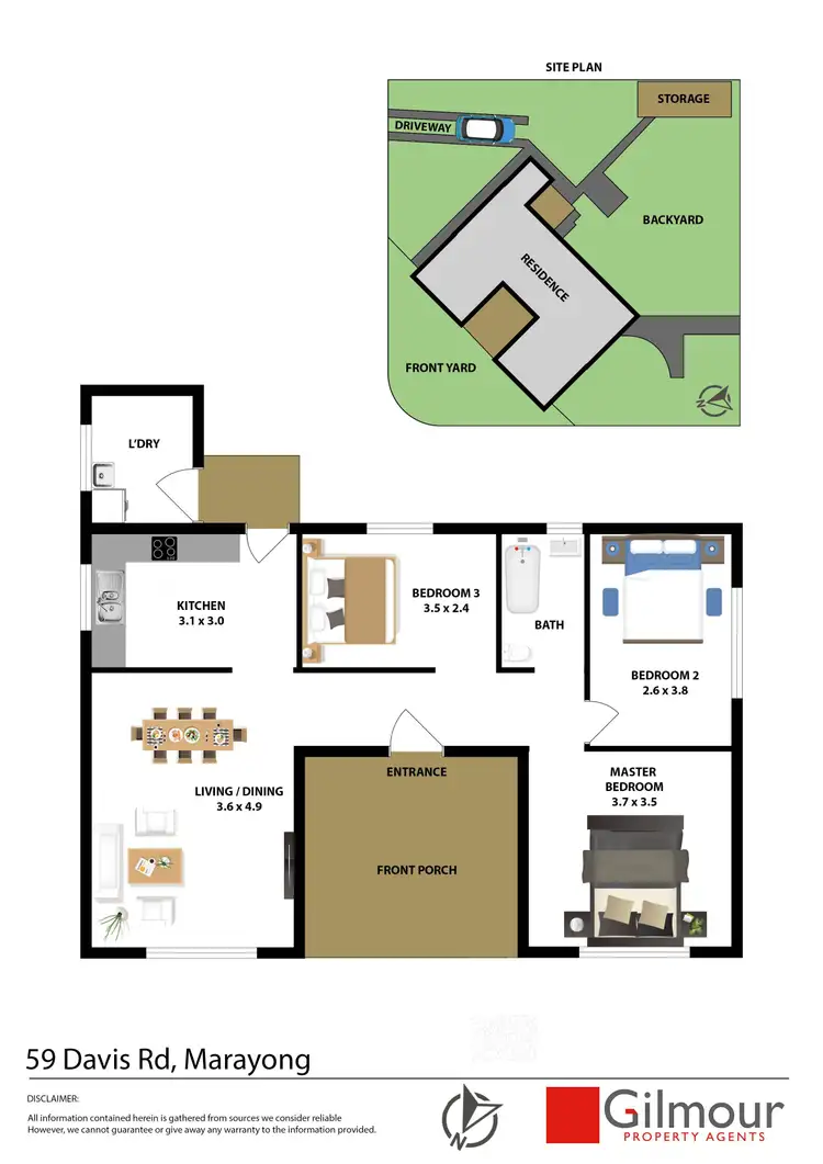 Floorplan of Homely house listing, 59 Davis Road, Marayong NSW 2148