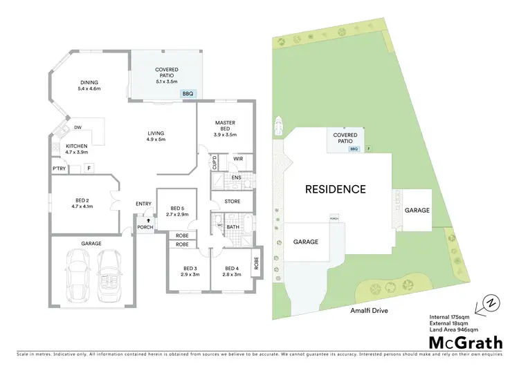 Floorplan of Homely house listing, 45 Amalfi Drive, Zilzie QLD 4710
