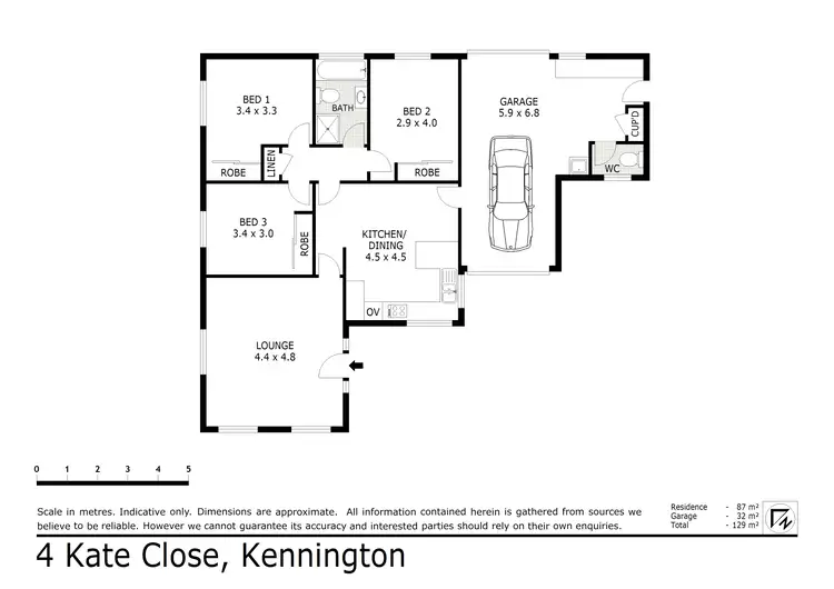 Floorplan of Homely house listing, 4 Kate Close, Kennington VIC 3550