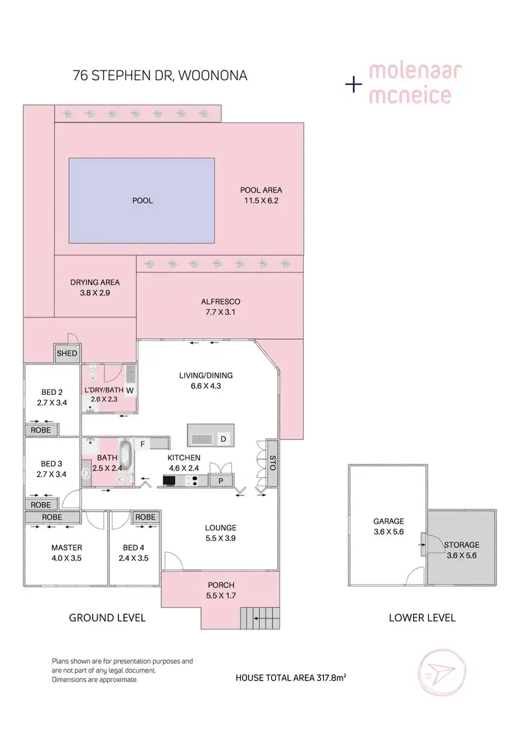 Floorplan of Homely house listing, 76 Stephen Drive, Woonona NSW 2517