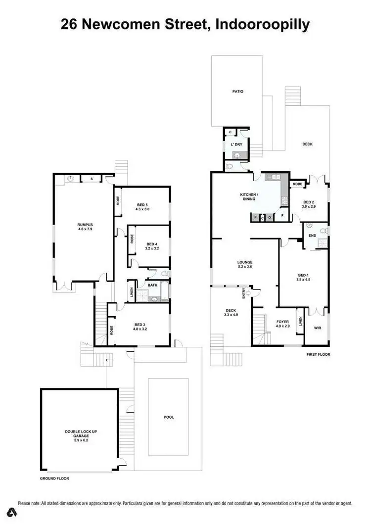 Floorplan of Homely house listing, 26 Newcomen Street, Indooroopilly QLD 4068
