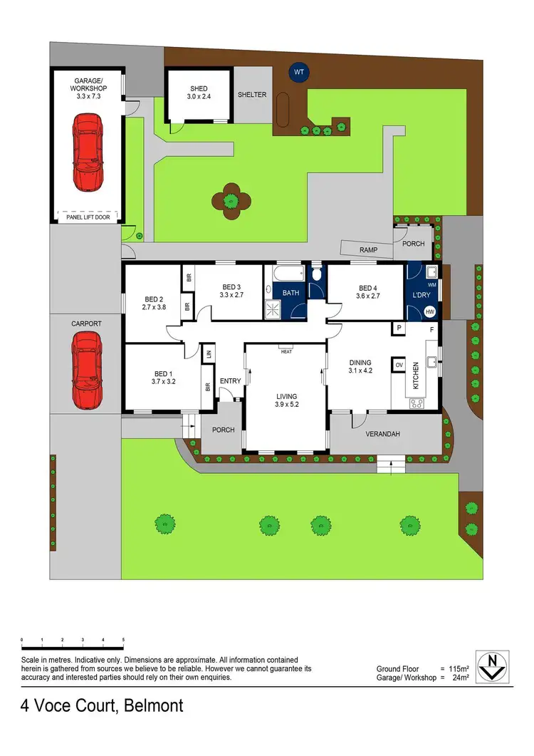 Floorplan of Homely house listing, 4 Voce Court, Belmont VIC 3216