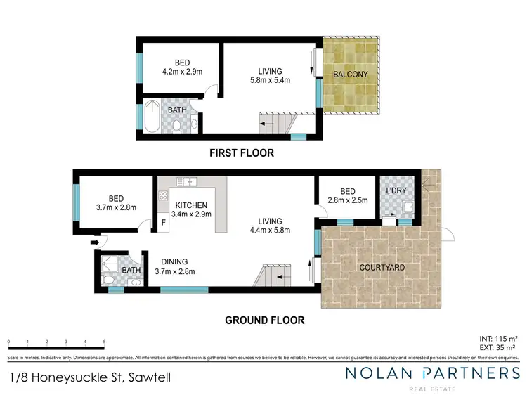 Floorplan of Homely villa listing, 1/8 Honeysuckle Street, Sawtell NSW 2452