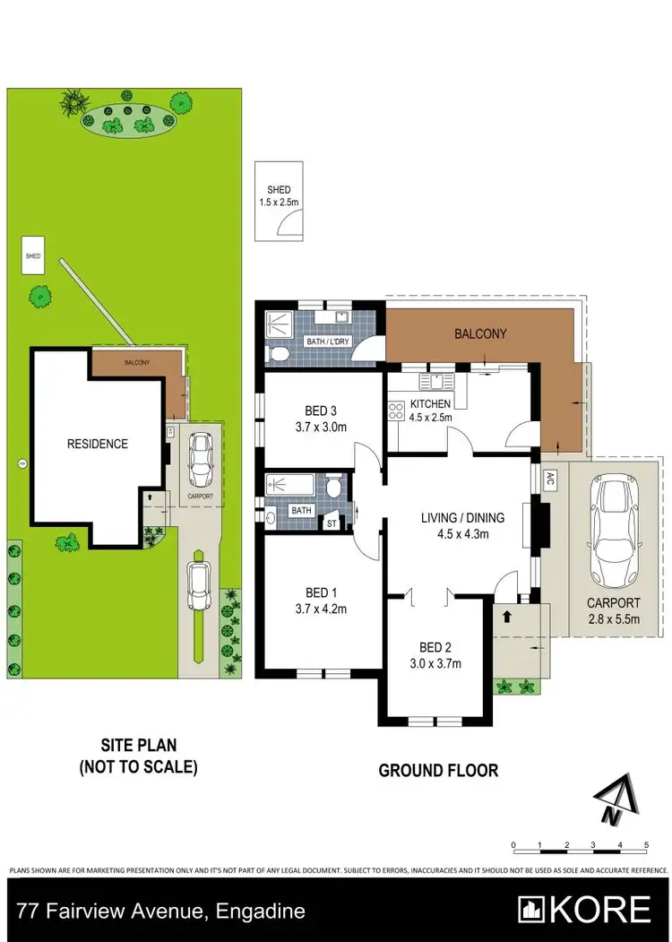 Floorplan of Homely house listing, 77 Fairview Avenue, Engadine NSW 2233