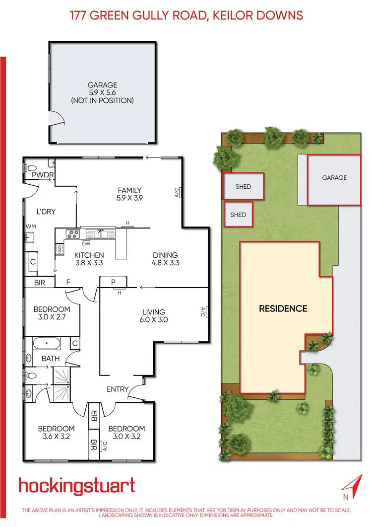Floorplan of Homely house listing, 177 Green Gully Road, Keilor Downs VIC 3038