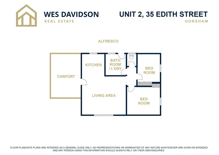 Floorplan of Homely unit listing, 2/35 Edith Street, Horsham VIC 3400