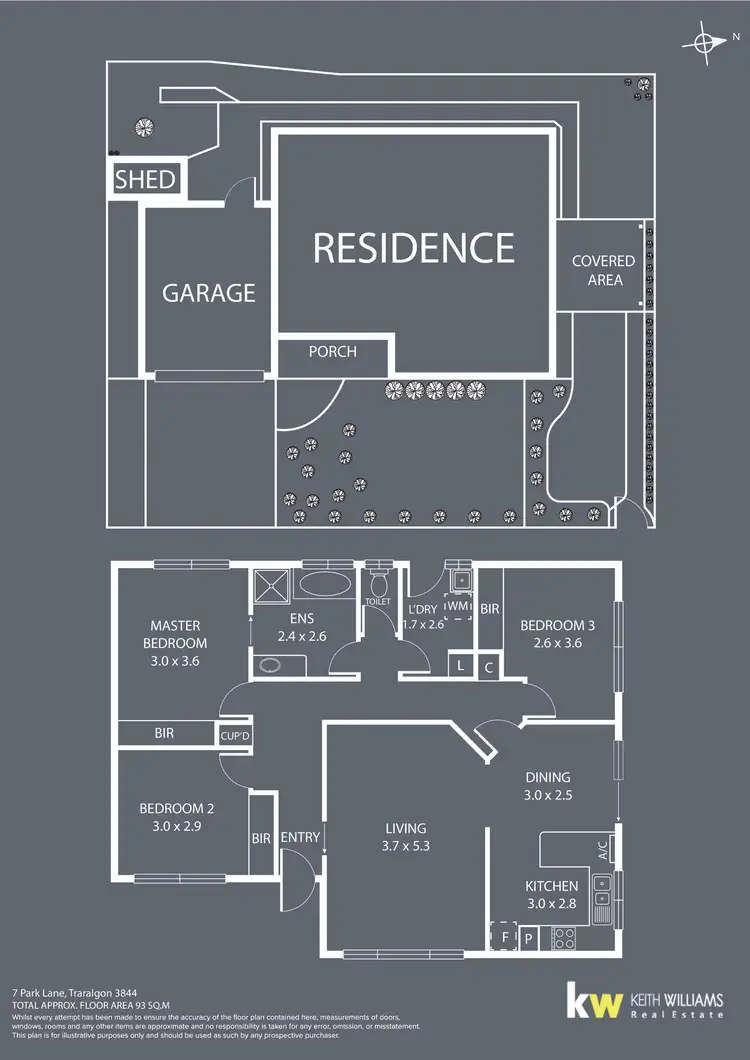 Floorplan of Homely house listing, 7 Park Lane, Traralgon VIC 3844