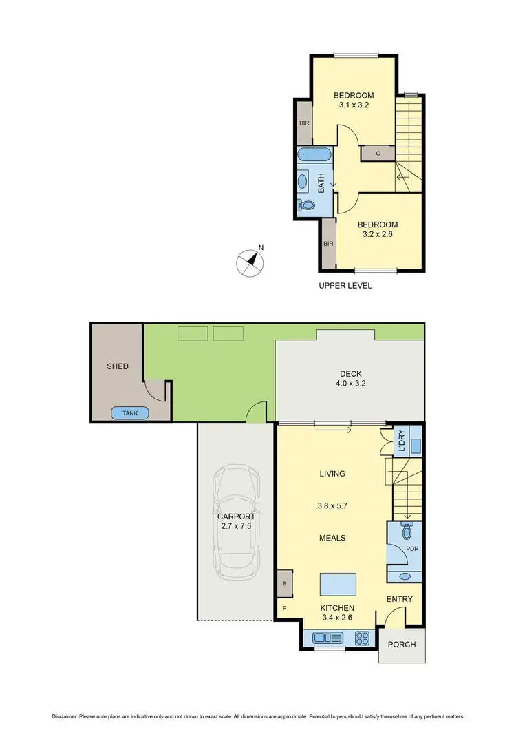 Floorplan of Homely townhouse listing, 3/85 Queens Parade, Fawkner VIC 3060