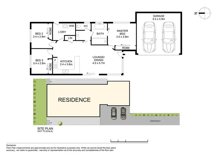 Floorplan of Homely semi-detached listing, 88 Isabella Street, North Parramatta NSW 2151