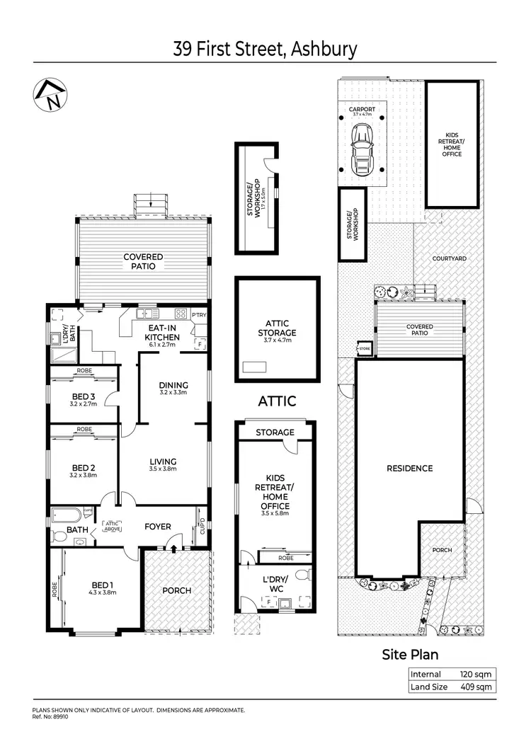 Floorplan of Homely house listing, 39 First Street, Ashbury NSW 2193