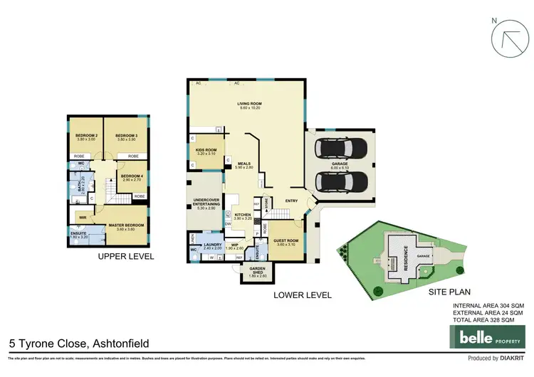 Floorplan of Homely house listing, 5 Tyrone Close, Ashtonfield NSW 2323