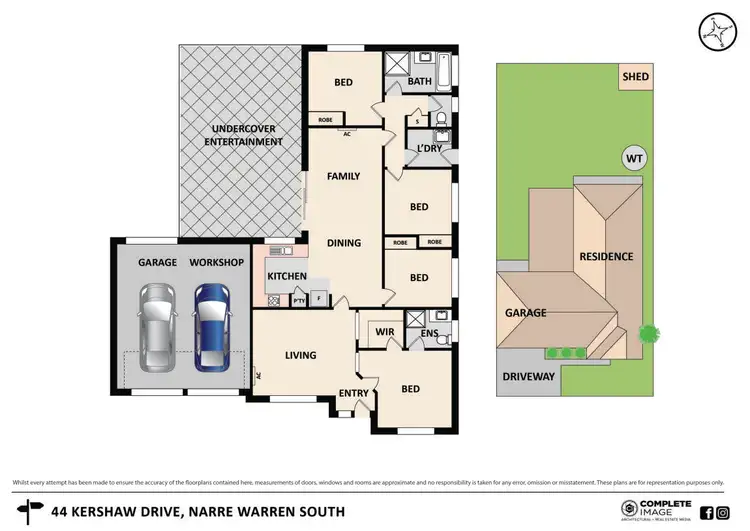 Floorplan of Homely house listing, 44 Kershaw Drive, Narre Warren South VIC 3805