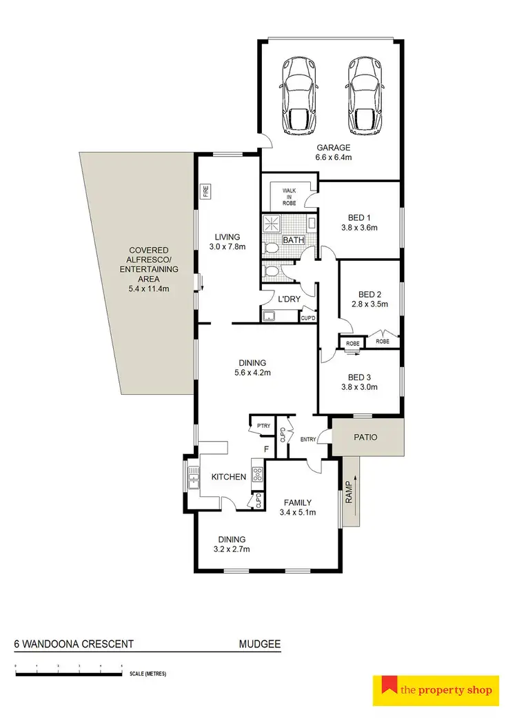 Floorplan of Homely house listing, 6 Wandoona Court, Mudgee NSW 2850