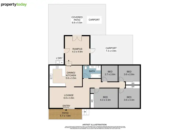 Floorplan of Homely house listing, 21 Brookes Street, Nambour QLD 4560