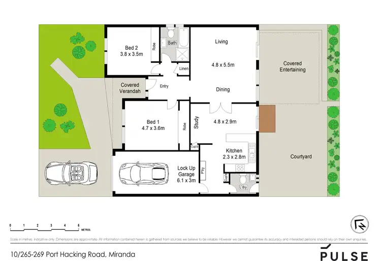 Floorplan of Homely villa listing, 10/265-269 Port Hacking Road, Miranda NSW 2228