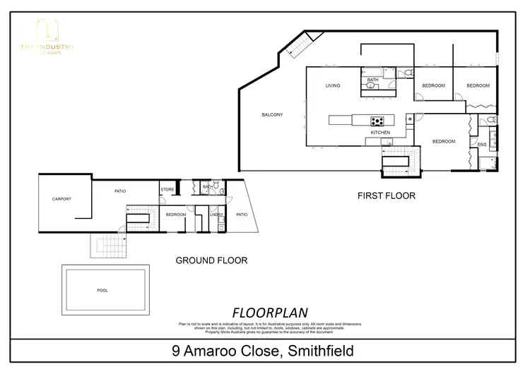Floorplan of Homely house listing, 9 Amaroo Close, Smithfield QLD 4878
