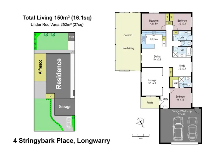 Floorplan of Homely house listing, 4 Stringybark Place, Longwarry VIC 3816