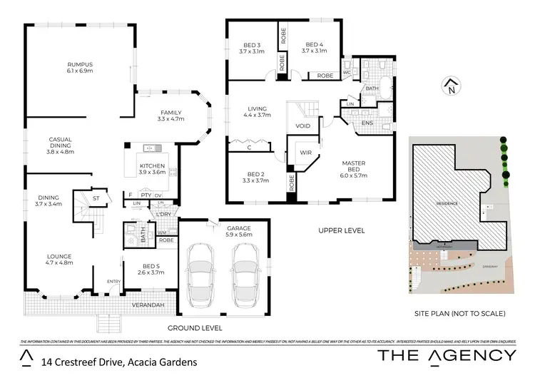 Floorplan of Homely house listing, 14 Crestreef Drive, Acacia Gardens NSW 2763