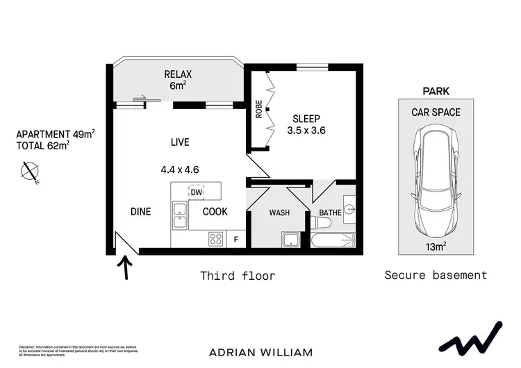 Floorplan of Homely apartment listing, 328/2-12 Glebe Point Road, Glebe NSW 2037