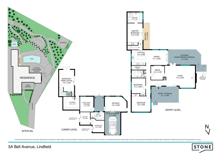 Floorplan of Homely house listing, 5a Bell Avenue, Lindfield NSW 2070