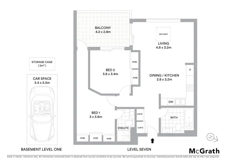 Floorplan of Homely unit listing, 708/314 Canterbury Road, Canterbury NSW 2193