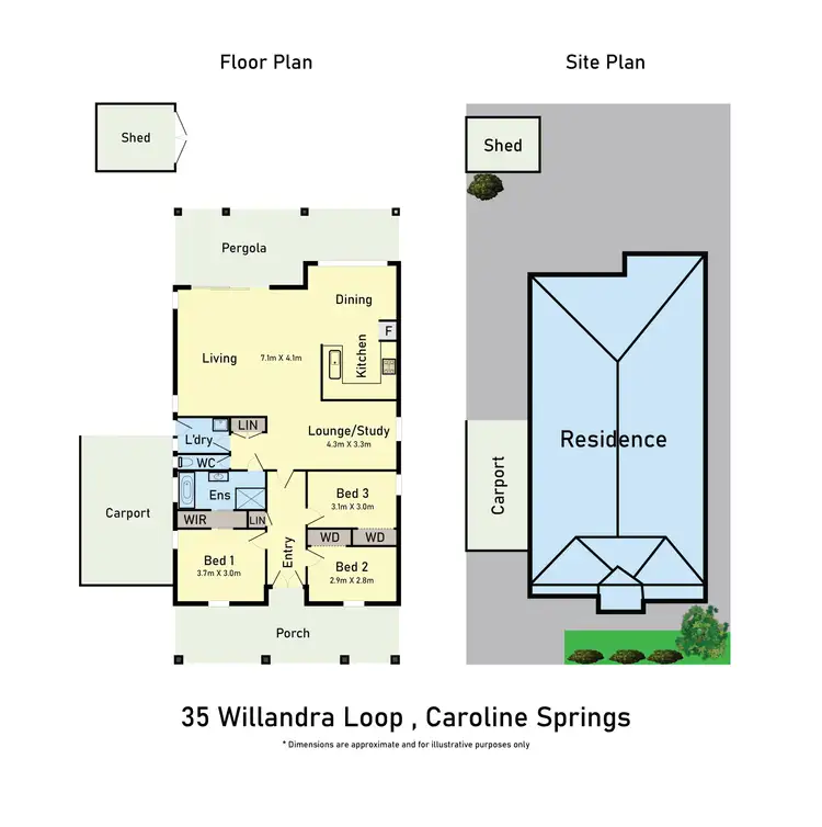 Floorplan of Homely house listing, 35 Willandra Loop, Caroline Springs VIC 3023