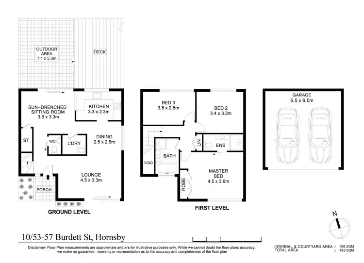 Floorplan of Homely townhouse listing, 10/53-57 Burdett Street, Hornsby NSW 2077