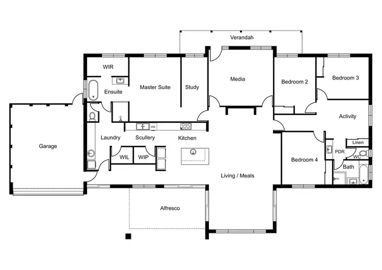 Floorplan of Homely house listing, 17 Koulberry Road, Dalyellup WA 6230