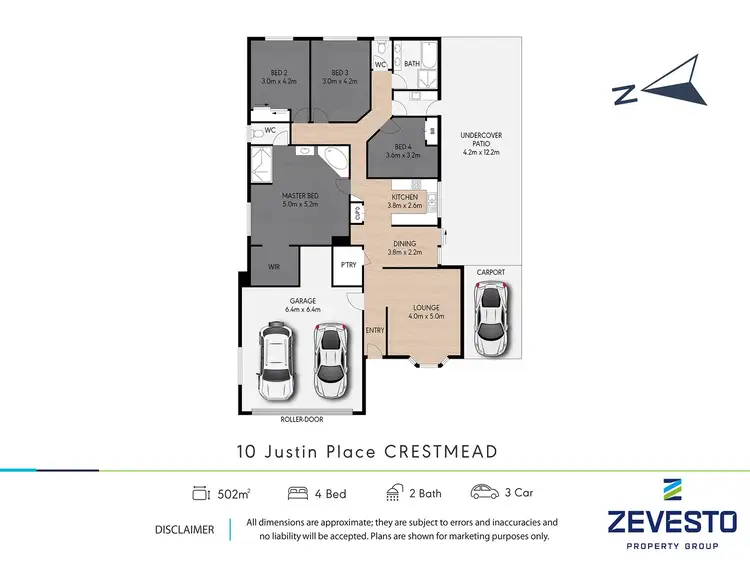 Floorplan of Homely house listing, 10 Justin Place, Crestmead QLD 4132