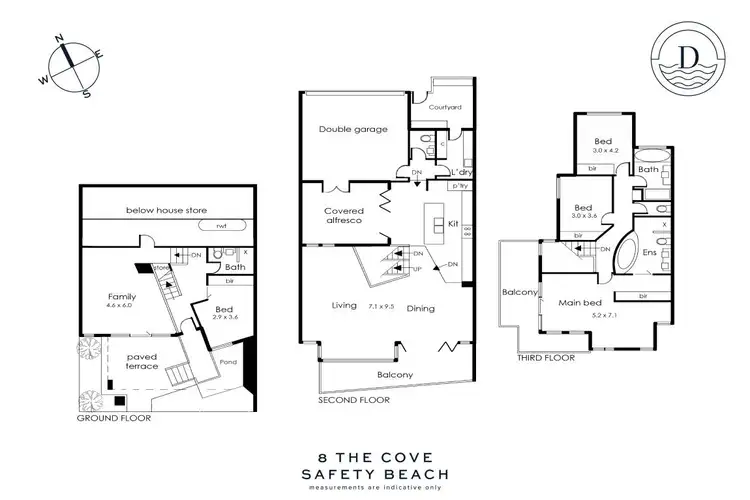 Floorplan of Homely semi-detached listing, 8 The Cove, Safety Beach VIC 3936