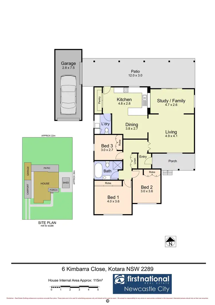 Floorplan of Homely house listing, 6 Kimbarra Close, Kotara NSW 2289