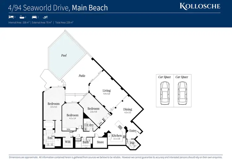 Floorplan of Homely apartment listing, 4/94 Seaworld Drive, Main Beach QLD 4217