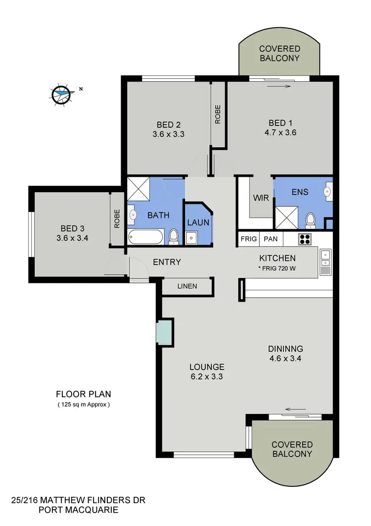Floorplan of Homely unit listing, 25/216 Matthew Flinders Drive, Port Macquarie NSW 2444
