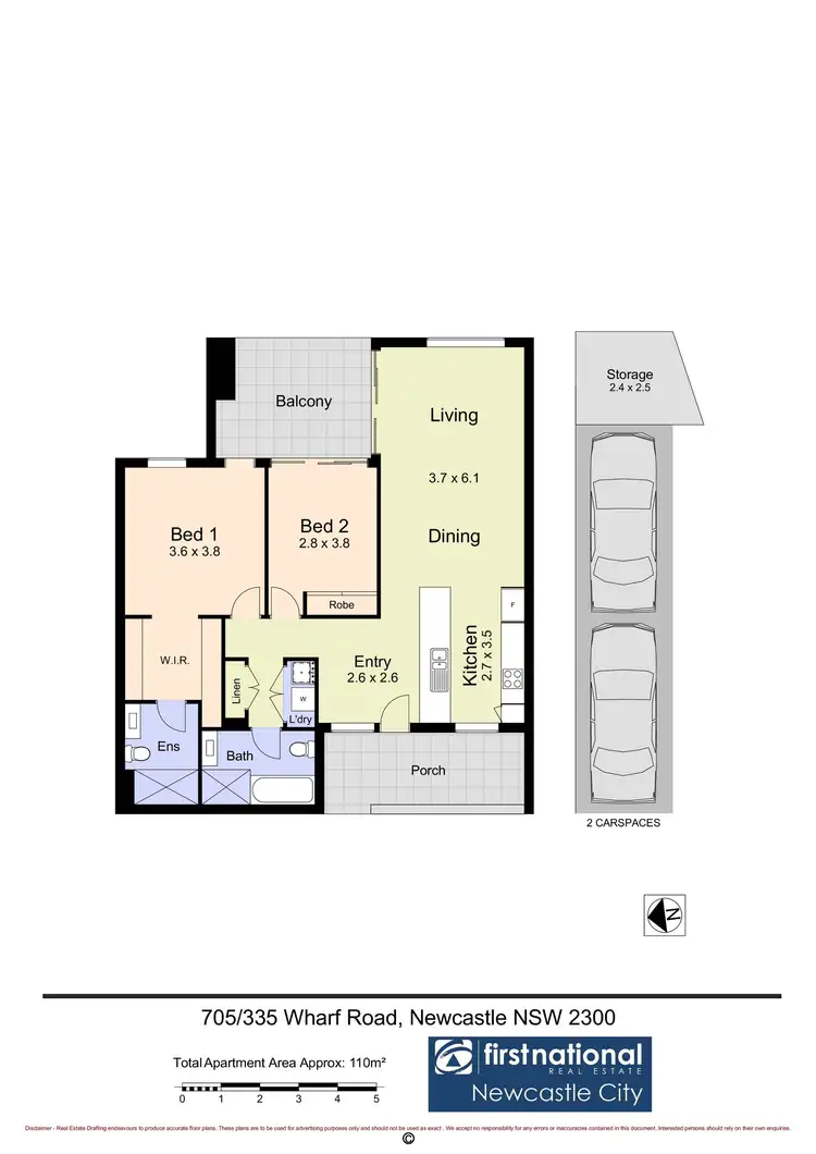 Floorplan of Homely unit listing, 705/335 Wharf Road, Newcastle NSW 2300