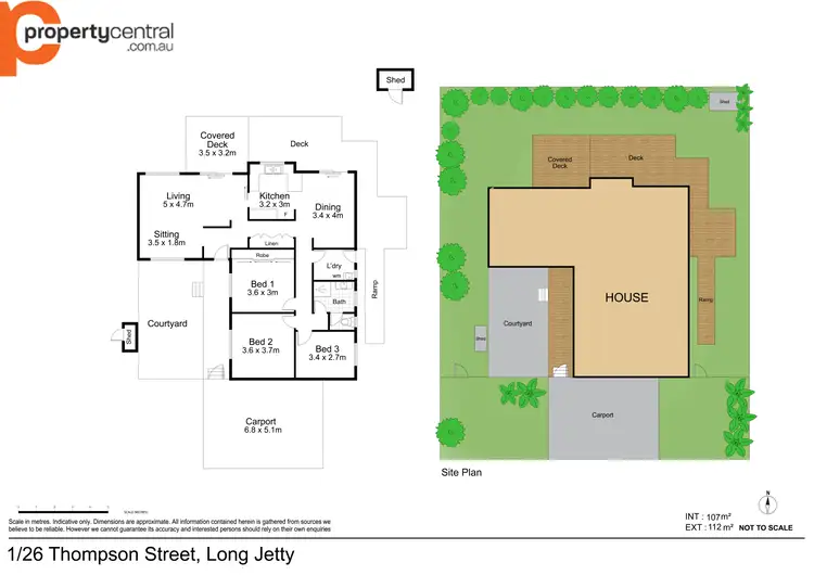 Floorplan of Homely house listing, 1/26 Thompson Street, Long Jetty NSW 2261