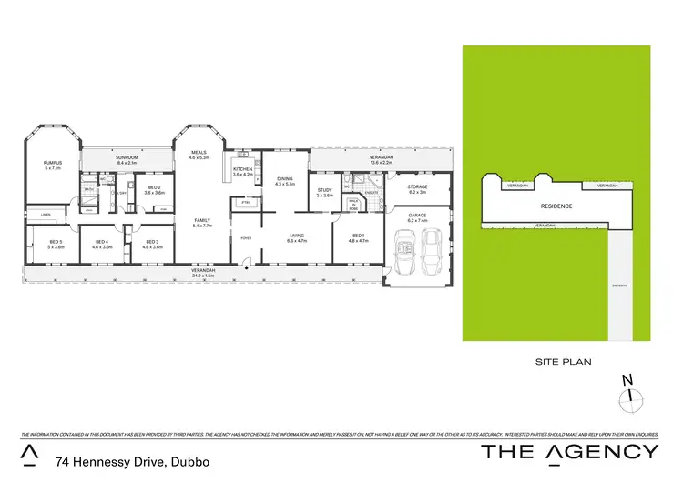 Floorplan of Homely house listing, 74 Hennessy Drive, Dubbo NSW 2830