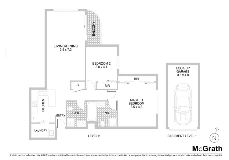 Floorplan of Homely apartment listing, 93/208 Pacific Highway, Hornsby NSW 2077