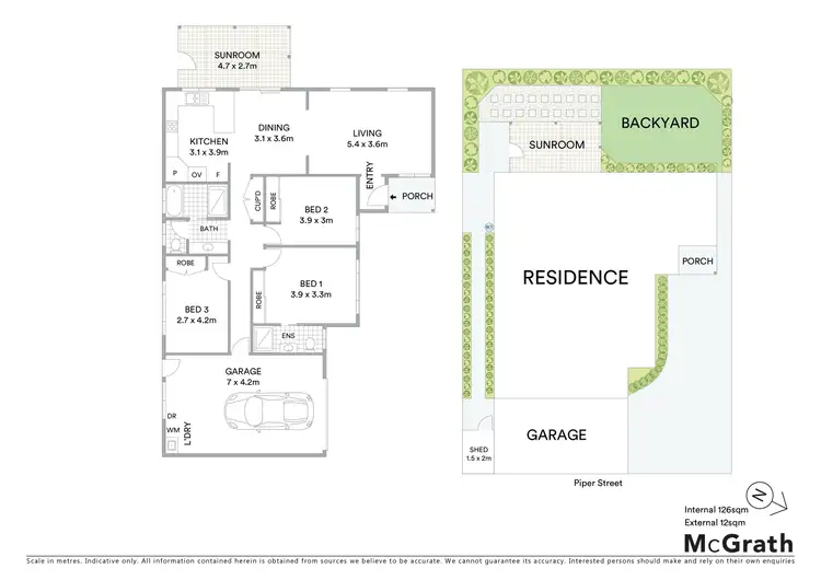 Floorplan of Homely villa listing, 2/7 Piper Street, Woy Woy NSW 2256