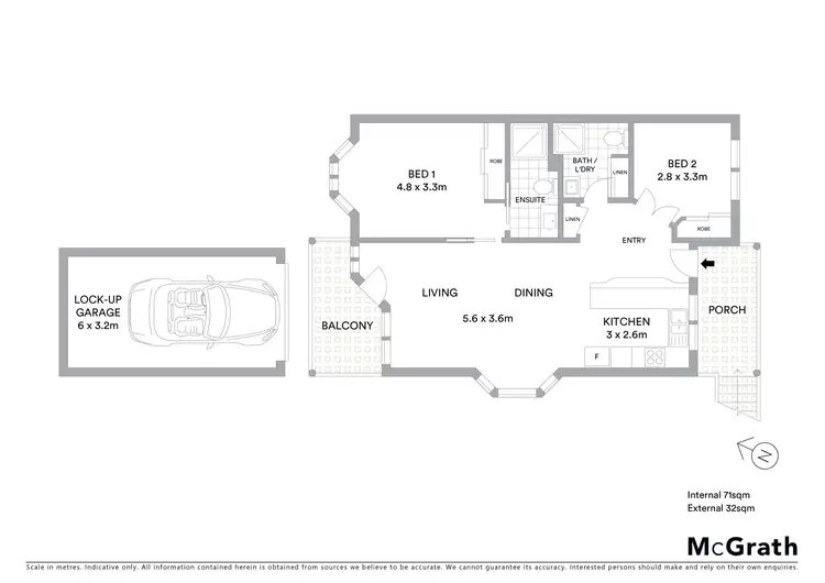 Floorplan of Homely unit listing, 2/31 James Road, Toukley NSW 2263