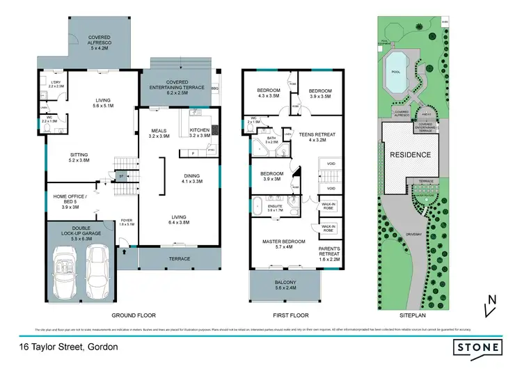 Floorplan of Homely house listing, 16 Taylor Street, Gordon NSW 2072