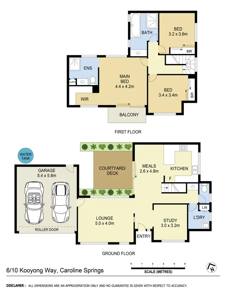 Floorplan of Homely townhouse listing, 6/10 Kooyong Way, Caroline Springs VIC 3023