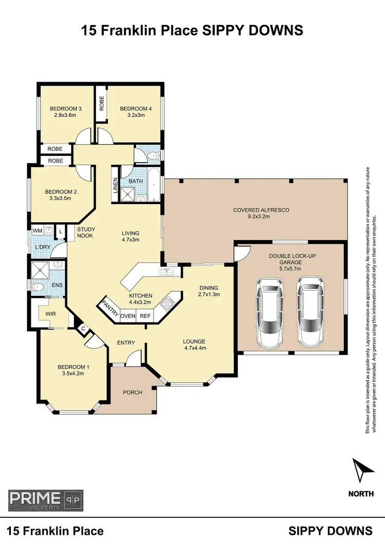 Floorplan of Homely house listing, 15 Franklin Place, Sippy Downs QLD 4556