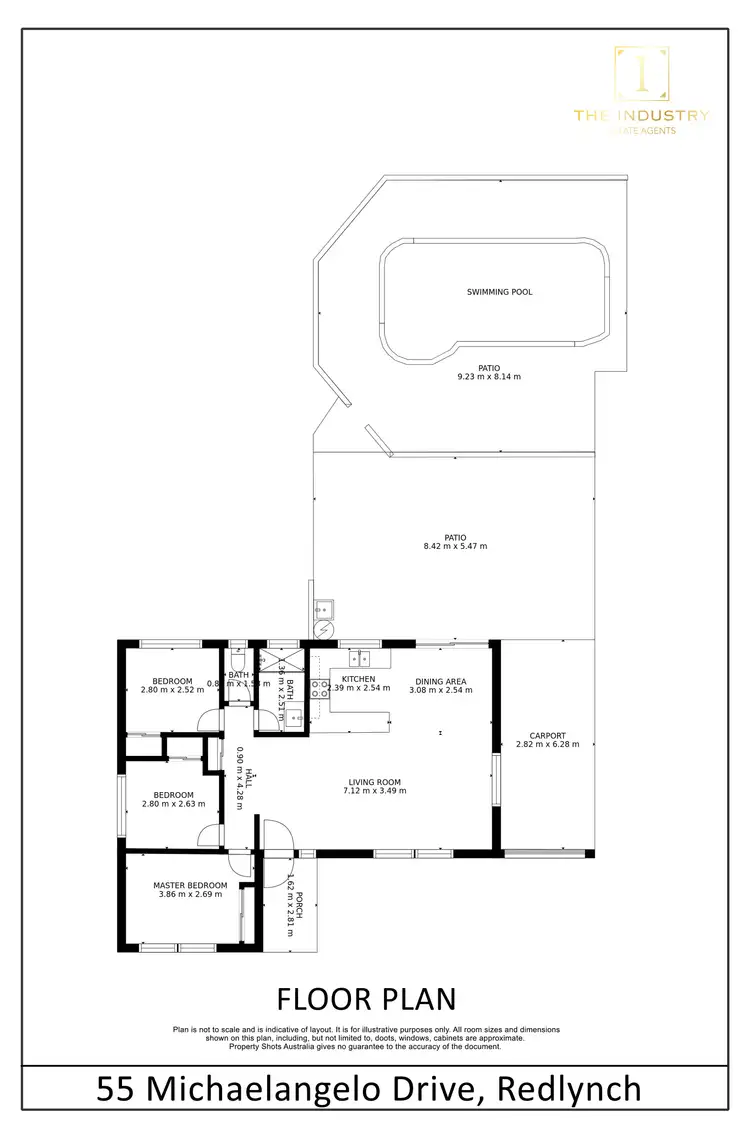Floorplan of Homely house listing, 55 Michaelangelo Drive, Redlynch QLD 4870