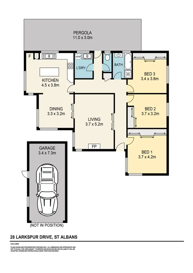 Floorplan of Homely house listing, 28 Larkspur Drive, St Albans VIC 3021