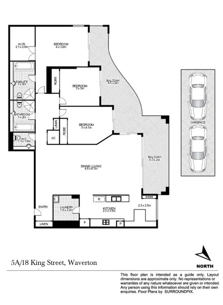 Floorplan of Homely apartment listing, 5A/18 King Street, Waverton NSW 2060