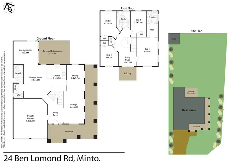 Floorplan of Homely house listing, 24 Ben Lomond Road, Minto NSW 2566