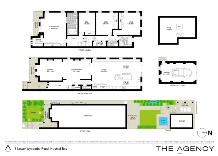 Floorplan of Homely terrace listing, 8 Lower Wycombe Road, Neutral Bay NSW 2089