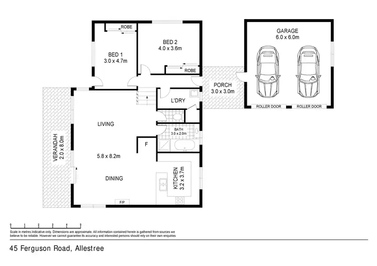 Floorplan of Homely house listing, 45 Fergusons Road, Allestree VIC 3305