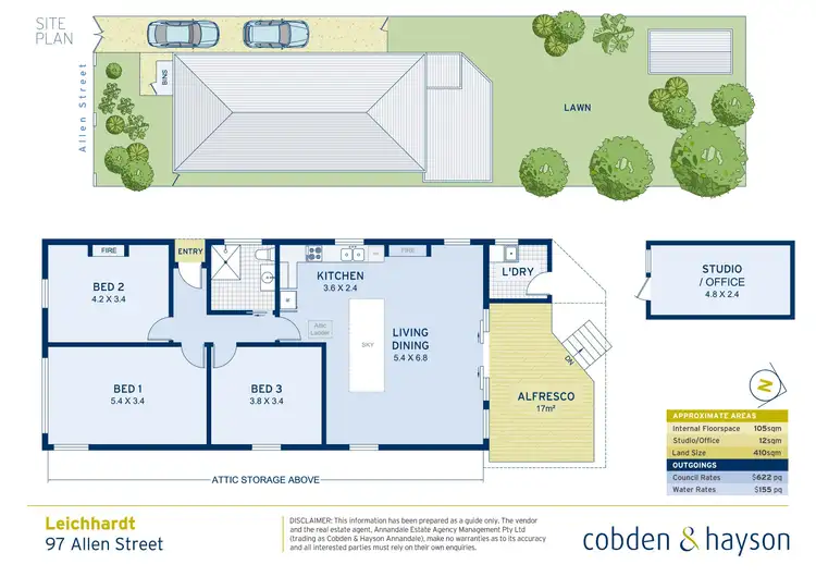 Floorplan of Homely house listing, 97 Allen Street, Leichhardt NSW 2040