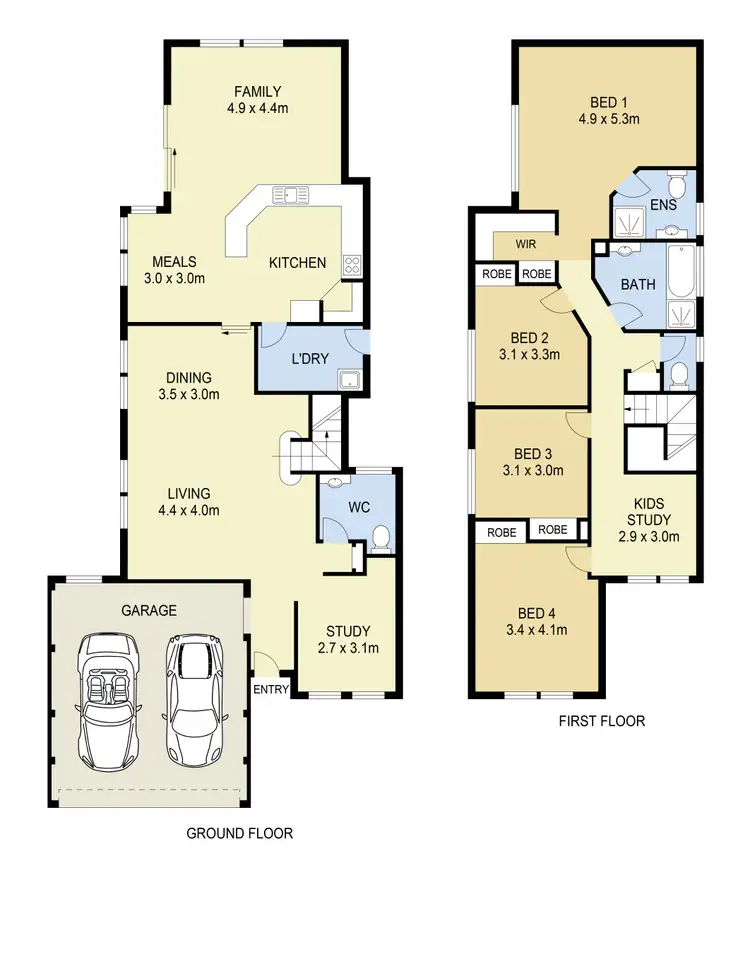 Floorplan of Homely house listing, 2 Penzance Place, Sydenham VIC 3037